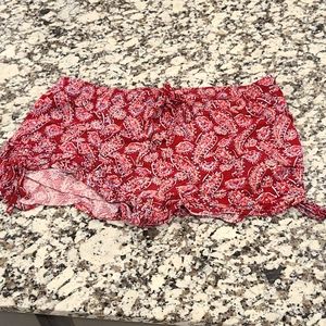 Tie side boho shorts